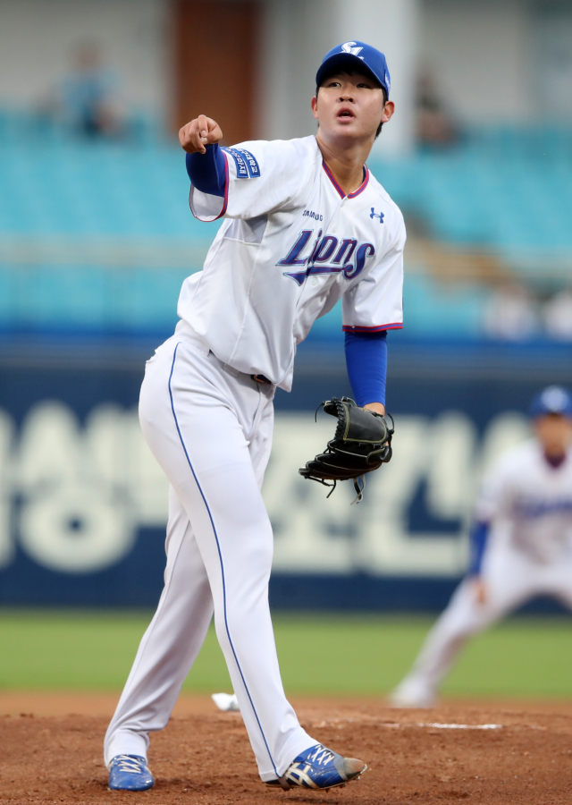 삼성라이온즈 황동재가 24일 대구 기아타이거즈전 선발로 마운드에 올라 55⅔이닝 2실점을 기록했다. 삼성라이온즈 제공