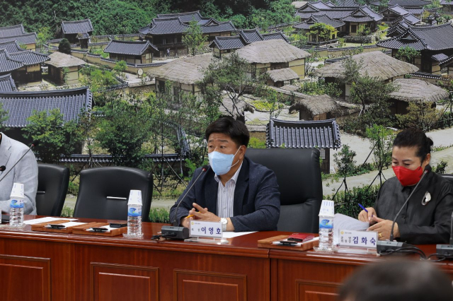 영주시의회가 긴급 간담회를 하고 있다. 영주시의회 제공