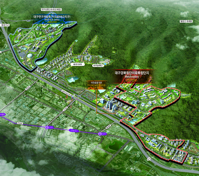 대구혁신도시 조감도. 매일신문 DB