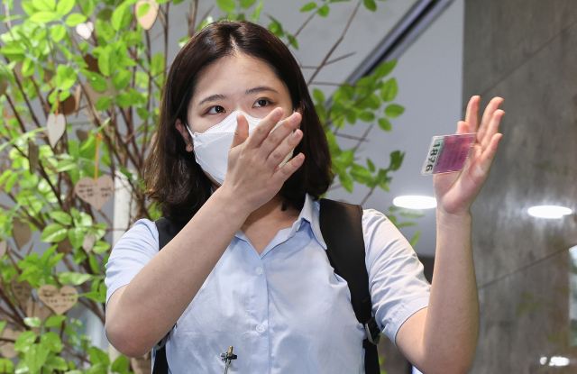 박지현 전 더불어민주당 비상대책위원장이 지난 1일 서울 여의도 국회 의원회관에서 열린 그린벨트 결과 공유 파티 