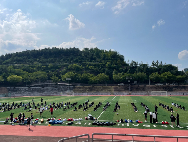 19일부터 22일까지 전국의 210여명의 미식축구 코치, 대학 선수 및 매니저들이 대구한의대에 모여 2022 TKAFA SUMMER CAMP를 진행한다. 대규모 합숙 훈련은 전국에서 최초다. 대구경북미식축구협회 제공