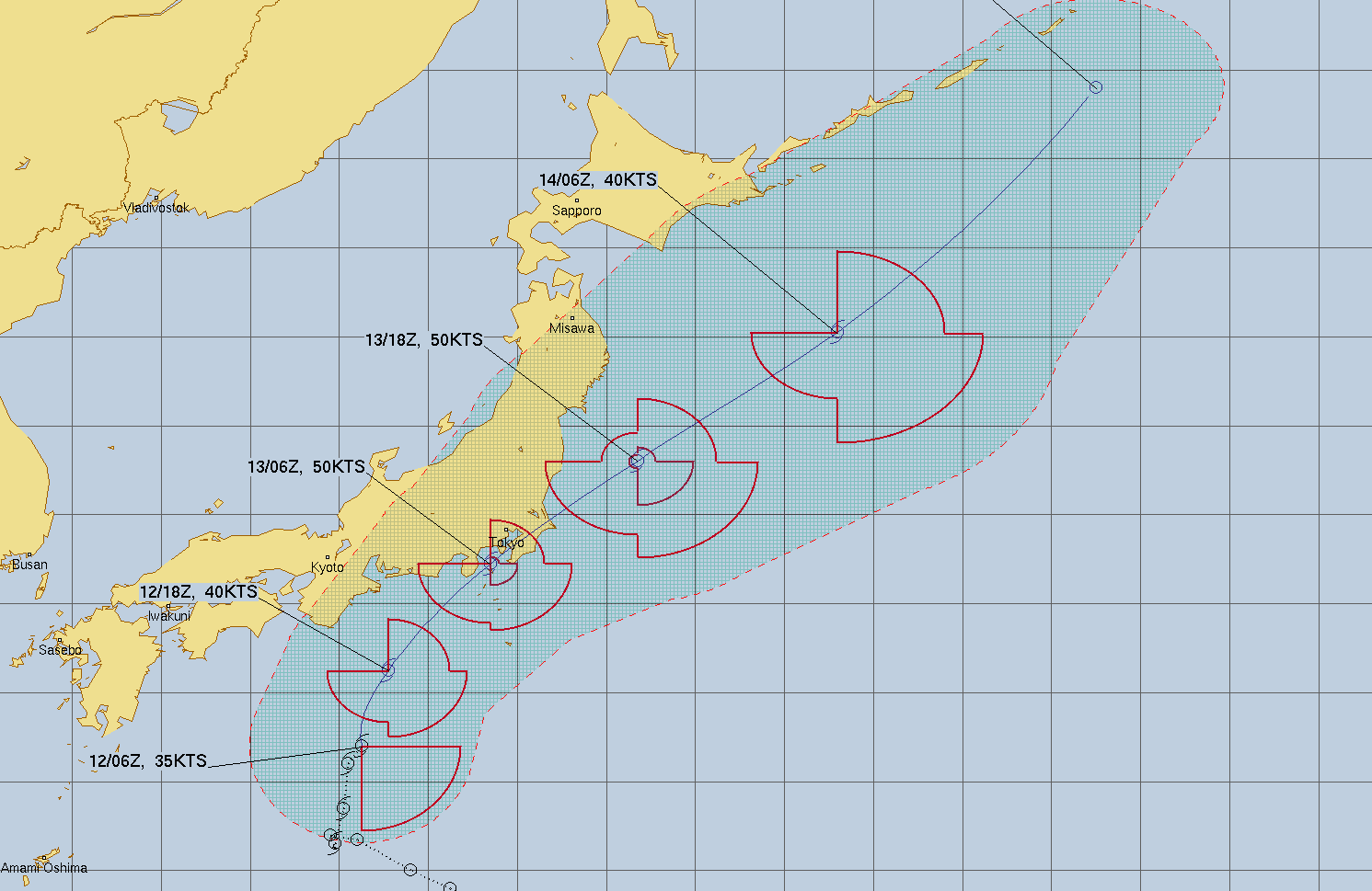 미국 합동태풍경보센터(Joint Typhoon Warning Center) 홈페이지