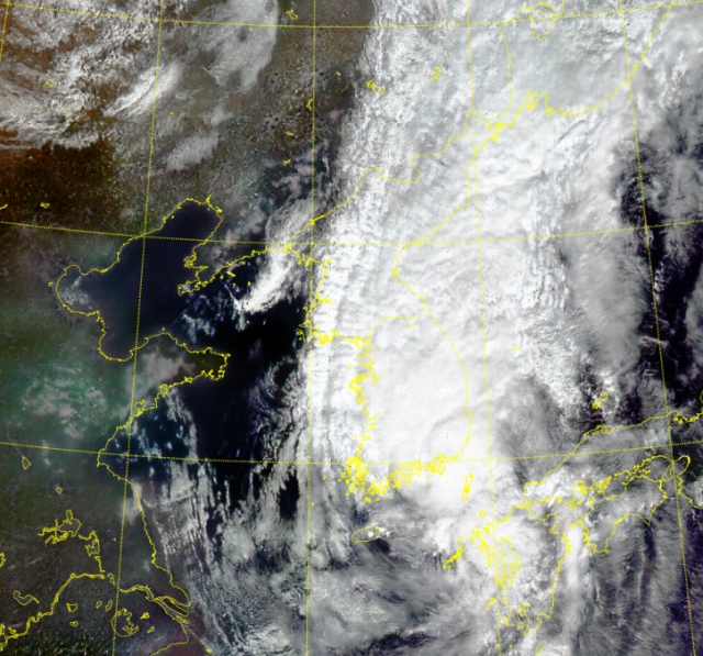 6일 오전 4시 28분 기준 태풍 힌남노 천리안위성 2A호 영상. 기상청
