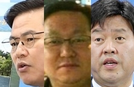 유동균, 정진상, 김용. 연합뉴스, 온라인 커뮤니티