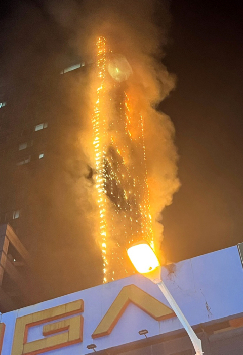 부산 서면베르빌 화재 '알루미늄 복합 패널 접착제'가 촉매