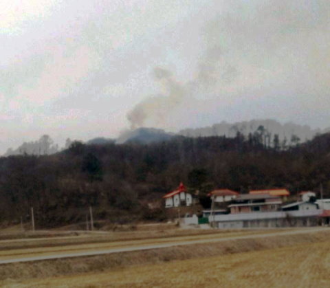 경북 상주시 이안면 산불, 1시간 20여분 만에 진화