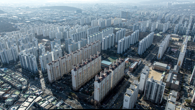 상공에서 바라 본 대구 한 아파트 단지 모습. 매일신문DB