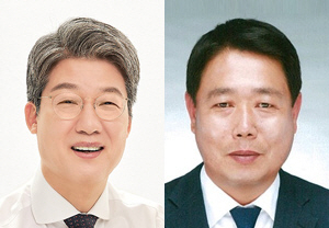 4·5 재보궐선거 포항시의원 포항시 나선거구 기호 2번 김상백 국민의힘 후보(왼쪽)와 기호 4번 이상도 무소속 후보. 경상북도선거관리위원회 제공