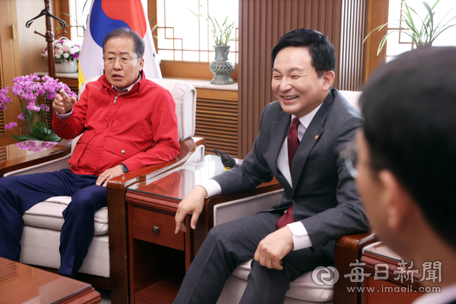 원희룡 국토교통부 장관이 20일 오후 대구시청 산격청사에서 열린