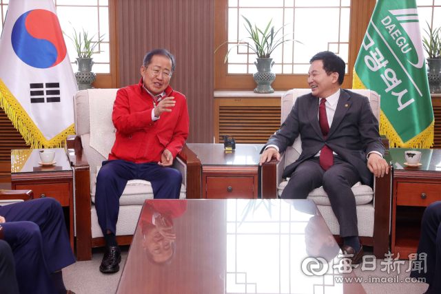 원희룡 국토교통부 장관이 20일 오후 대구시청 산격청사에서 열린