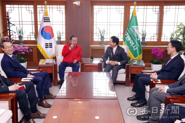 원희룡 국토교통부 장관이 20일 오후 대구시청 산격청사에서 열린