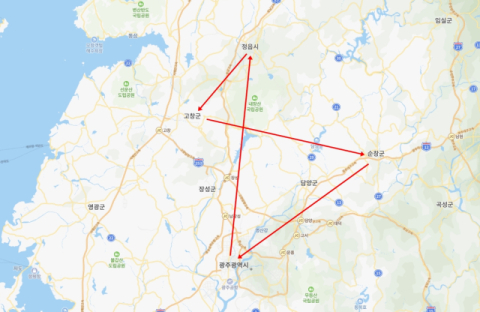 중딩 2인조, 차 훔쳐 무면허로 정읍서 광주행, 교통사고 나자 차 버리고 달아나