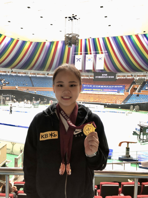 한국 기계체조 기대주 여서정, 제78회 전국종별체조선수권대회 도마 1위