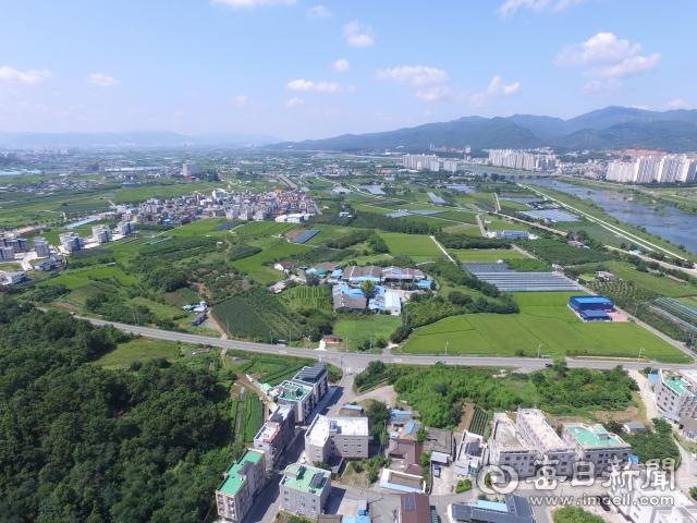 경산시 진량읍 상림 재활산업특화단지 조성 예정지 전경. 경산시 제공