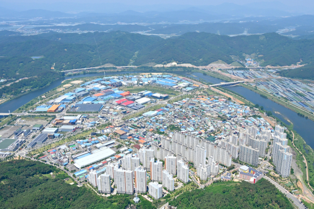 중학교 신설이 오랜 염원이였던 달성군 다사읍 세천리 학부모들의 소원이 풀리게 됐다. 세천 지역 전경. 달성군 제공.