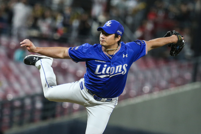 삼성 라이온즈의 마무리 투수 오승환. 현재 KBO 통산 399세이브를 기록, 400세이브 고지까지 한 걸음 남았다. 삼성 제공