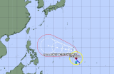 일본 기상청 22일 오후 3시 발표 태풍 마와르 예상경로