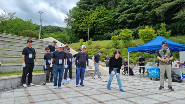 대한민국상이군경회 경북지부(지부장 김성대)는 지난 19일 김천 직지문화공원에서 제1회 경북지부 체육대회를 열었다. 대한민국상이군경회 경북지부 제공