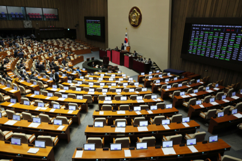 [속보] 후쿠시마 오염수 방류 저지 결의안 야당 주도 가결…국힘 