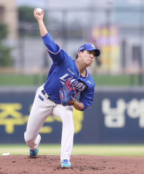 원태인 역투했지만 고배…삼성, KIA에 2대3 패