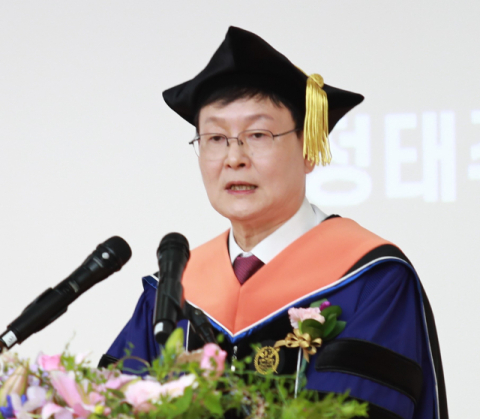 국립안동대학교 제9대 정태주 총장이 1일 취임식을 가졌다. 안동대 제공