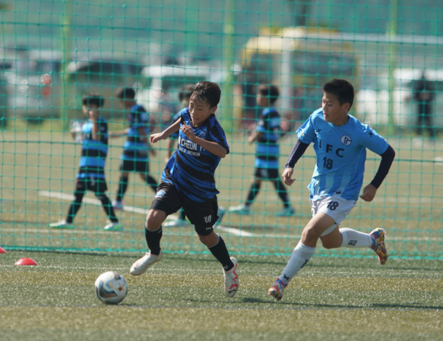 지난 23일 상주 중동강변 축구장에서 진행된 