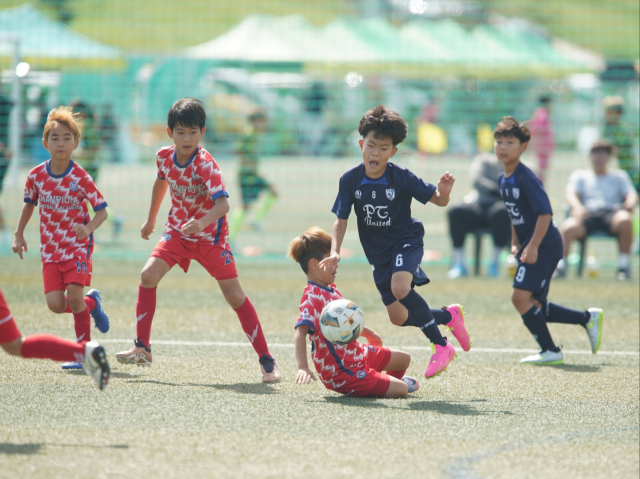 지난 23일 상주 중동강변 축구장에서 진행된 