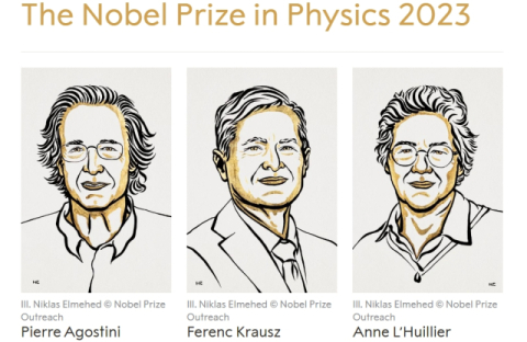 '아토초(100경분의 1초) 시대 열다' 노벨물리학상, 아고스티니·크라우스·륄리에 수상