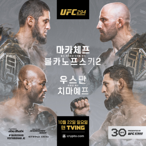 '마카체프 Vs 볼카노프스키 2' UFC 역대급 챔피언 간 재대결, 22일 2차전 예정