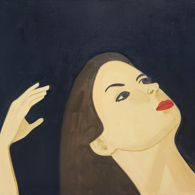 Alex Katz_Laura 13_Oil on Linen_ 130x130cm_2017