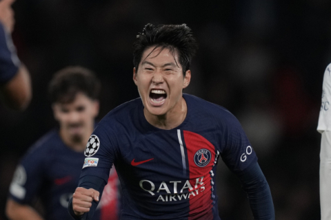 이강인, PSG 데뷔골이자 챔스리그 데뷔골 작렬