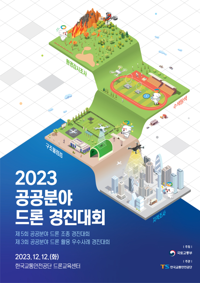 2023 공공분야 드론경진대회 포스터. 한국교통안전공단 제공