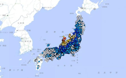 [속보] 日, 새해 첫날 7.6 강진…