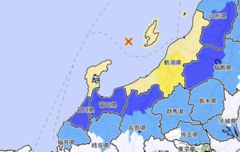 [속보] 日노토반도 인근 해상서 규모 6.0 지진…