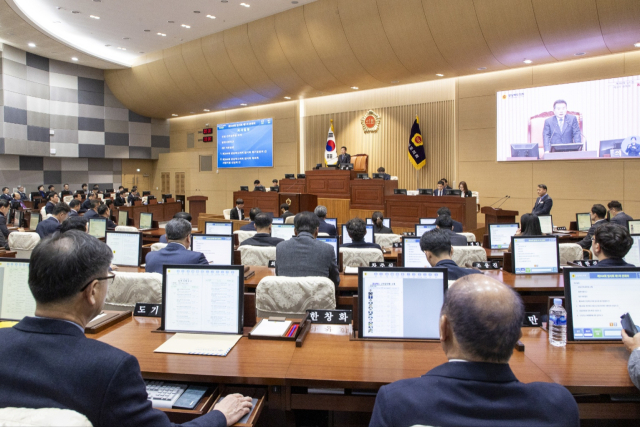 경상북도의회가 27일 제345회 임시회를 열고 15일간의 일정에 돌입한다. 경북도의회 제공