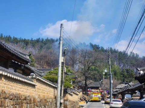 대구 달성군 하빈면 야산에서 불…문화재, 인명 피해 없이 진화