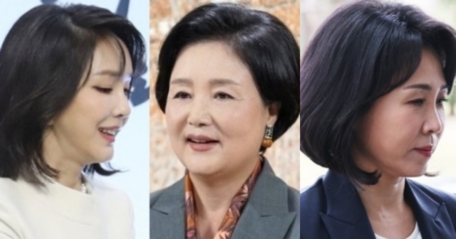 김건희 여사, 김정숙 여사, 김혜경씨. 연합뉴스