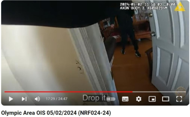 LA 경찰이 공개한 고 양용씨 총격 사건 당시 보디캠 영상. LAPD