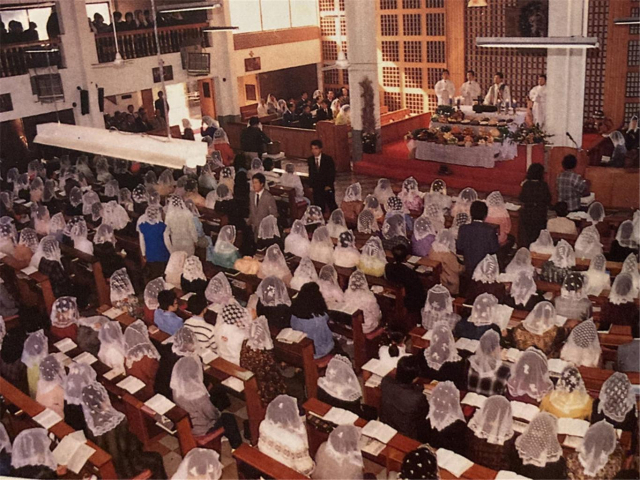 1988년 리모델링 이후 일반적인 성당의 모습을 하게 된 내당성당의 모습. 내당성당 제공