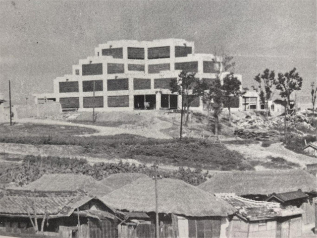 1966년 내당성당 건축 당시의 모습. 내당성당 제공