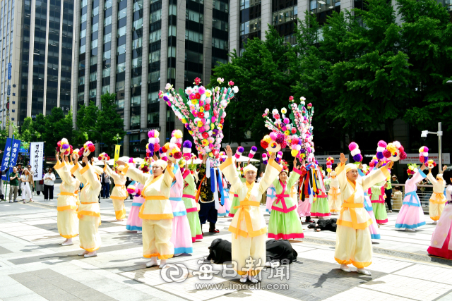 22일 서울 청계광장에서 전국단오제연합 주최로 열린 