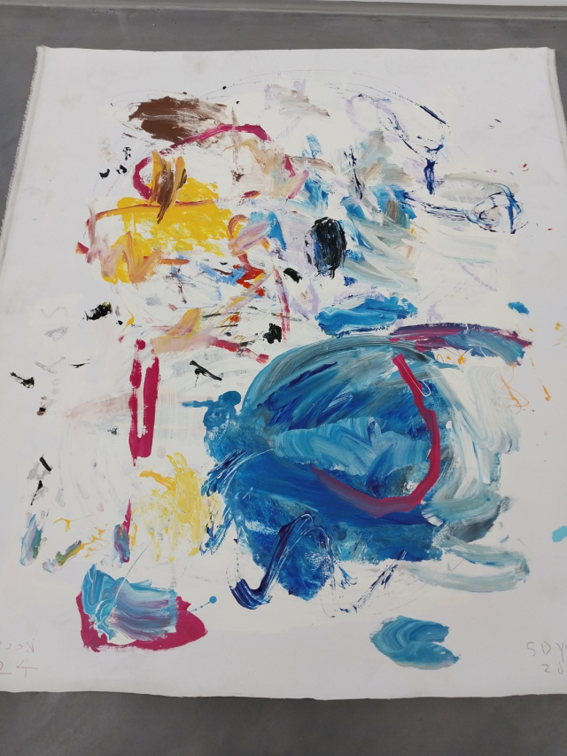 윤성도, 즉흥, 162x135cm, Acryl on canvas, 2024