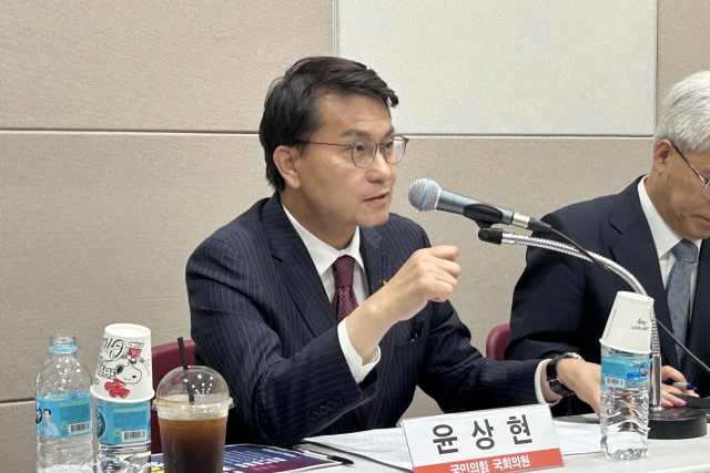 국민의힘 윤상현 의원이 5일 오전 광주 김대중컨벤션센터에서 열린 