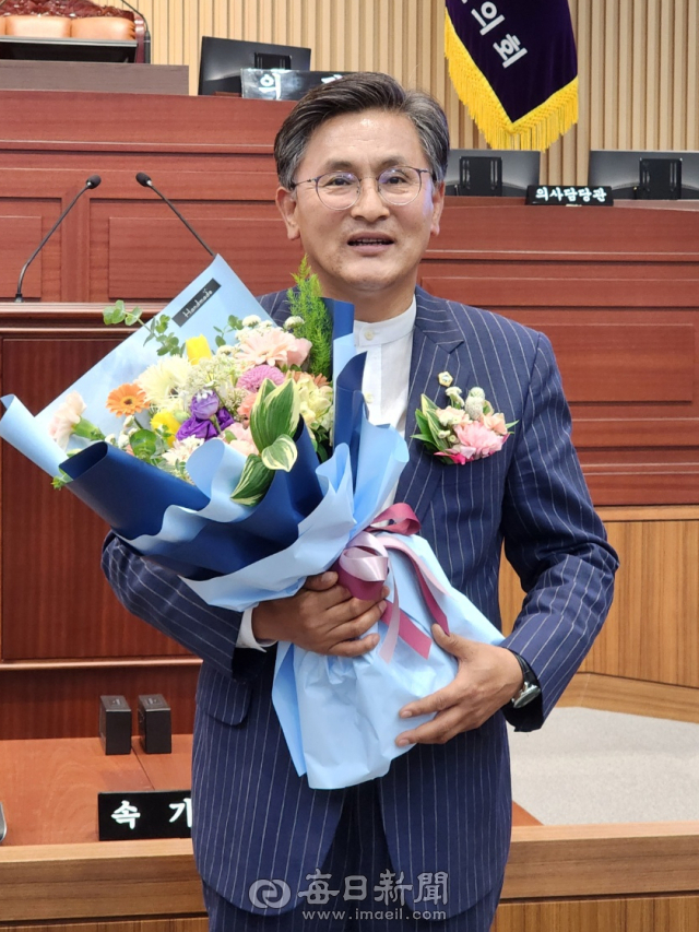 경북도의회 제12대 후반기를 이끌 박성만 의장 당선인. 전종훈 기자