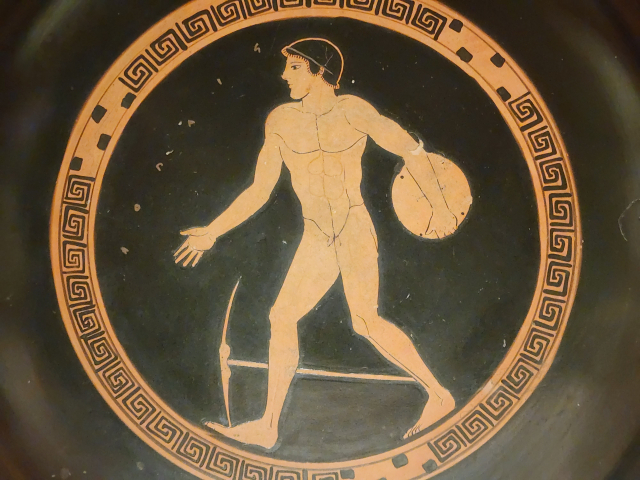 나체 원반 던지기 선수. B.C490년. 루브르 박물관