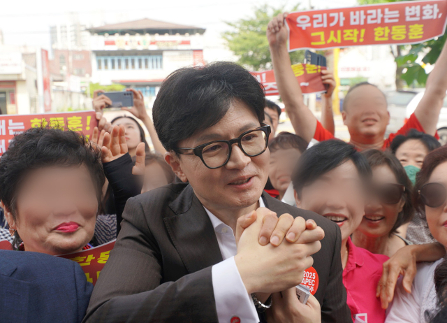 국민의힘 당권주자인 한동훈 후보. 연합뉴스