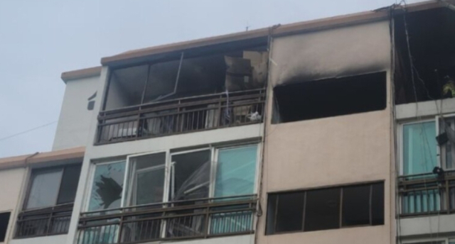 밀양 아파트서 LPG 폭발 추정 화재…1명 사망