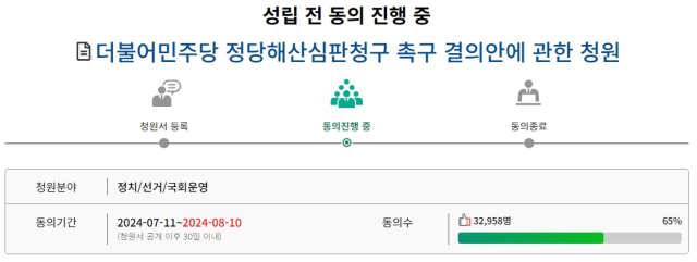 국회청원(국회 국민동의청원) 웹사이트