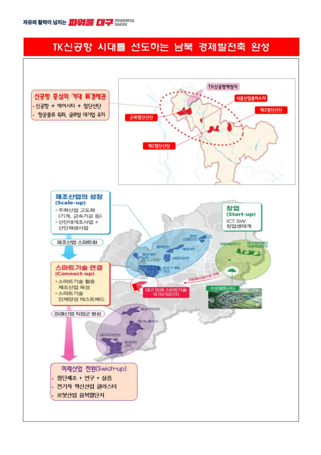 대구 산업단지 조성 계획. 대구시 제공