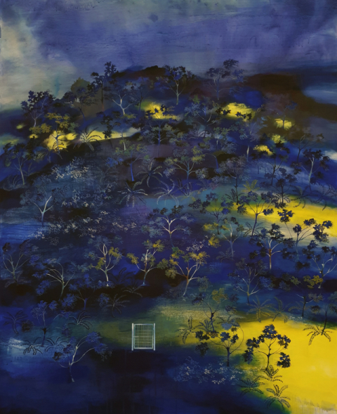 최빛나, The hill_blue, 2019, 캔버스에 아크릴, 161.5x130cm